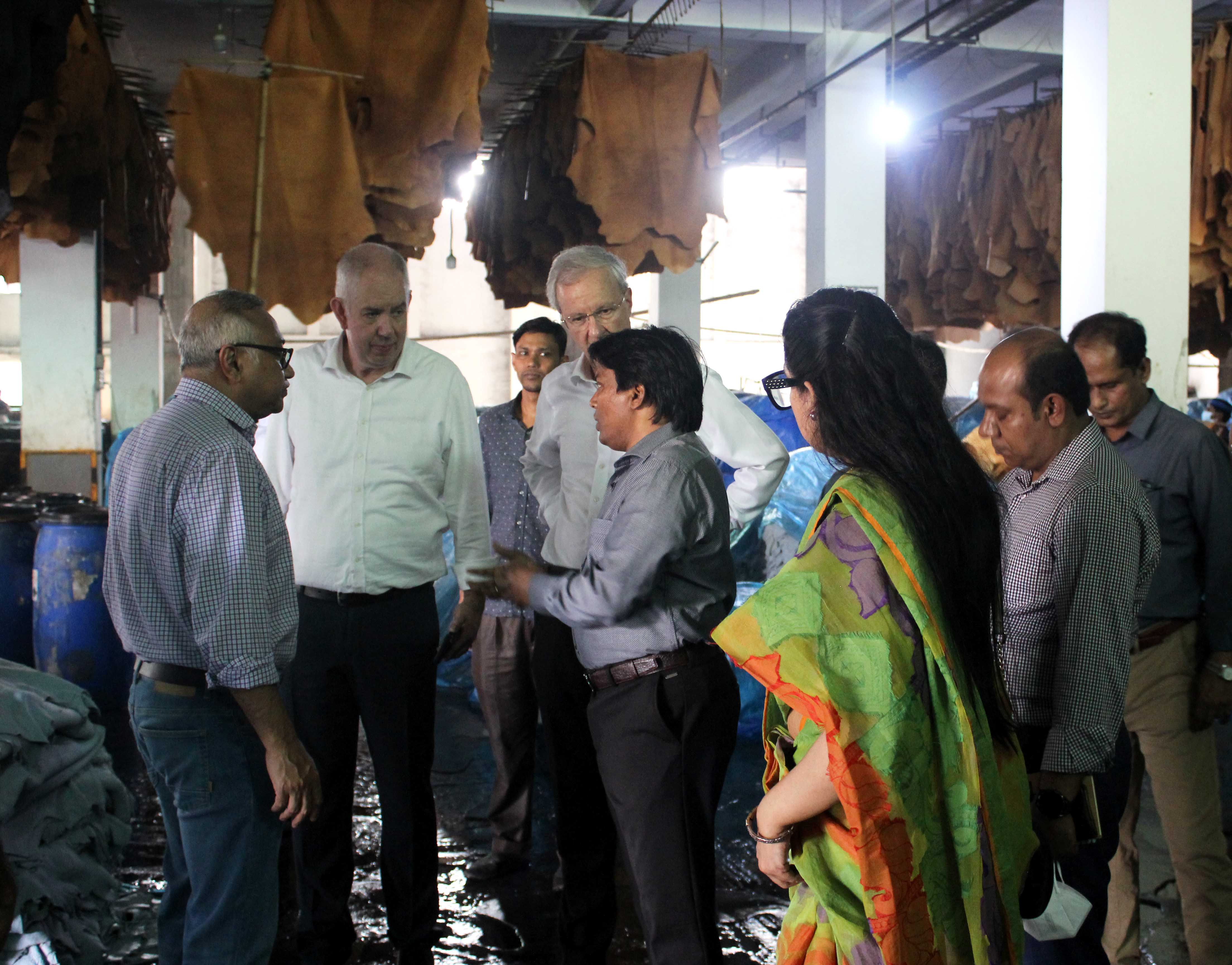 EU delegation visited Tannery Industrial Estate Dhaka