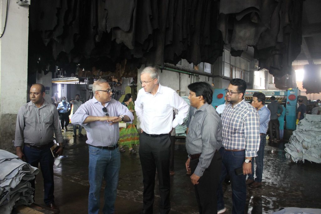 EU delegation visited Tannery Industrial Estate Dhaka