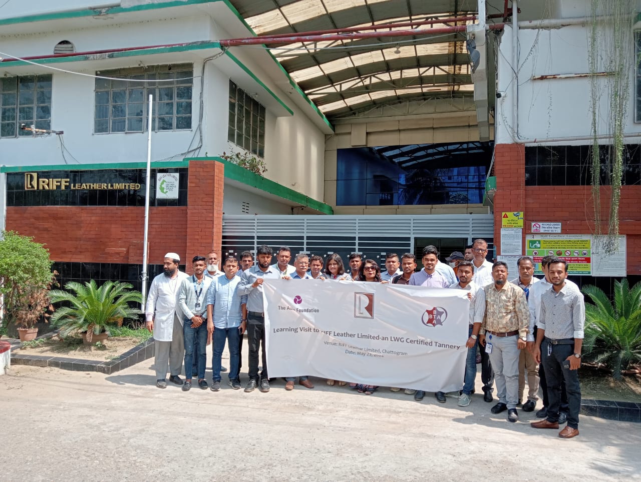 A learning visit held at RIFF Leather Limited for mid-level managers