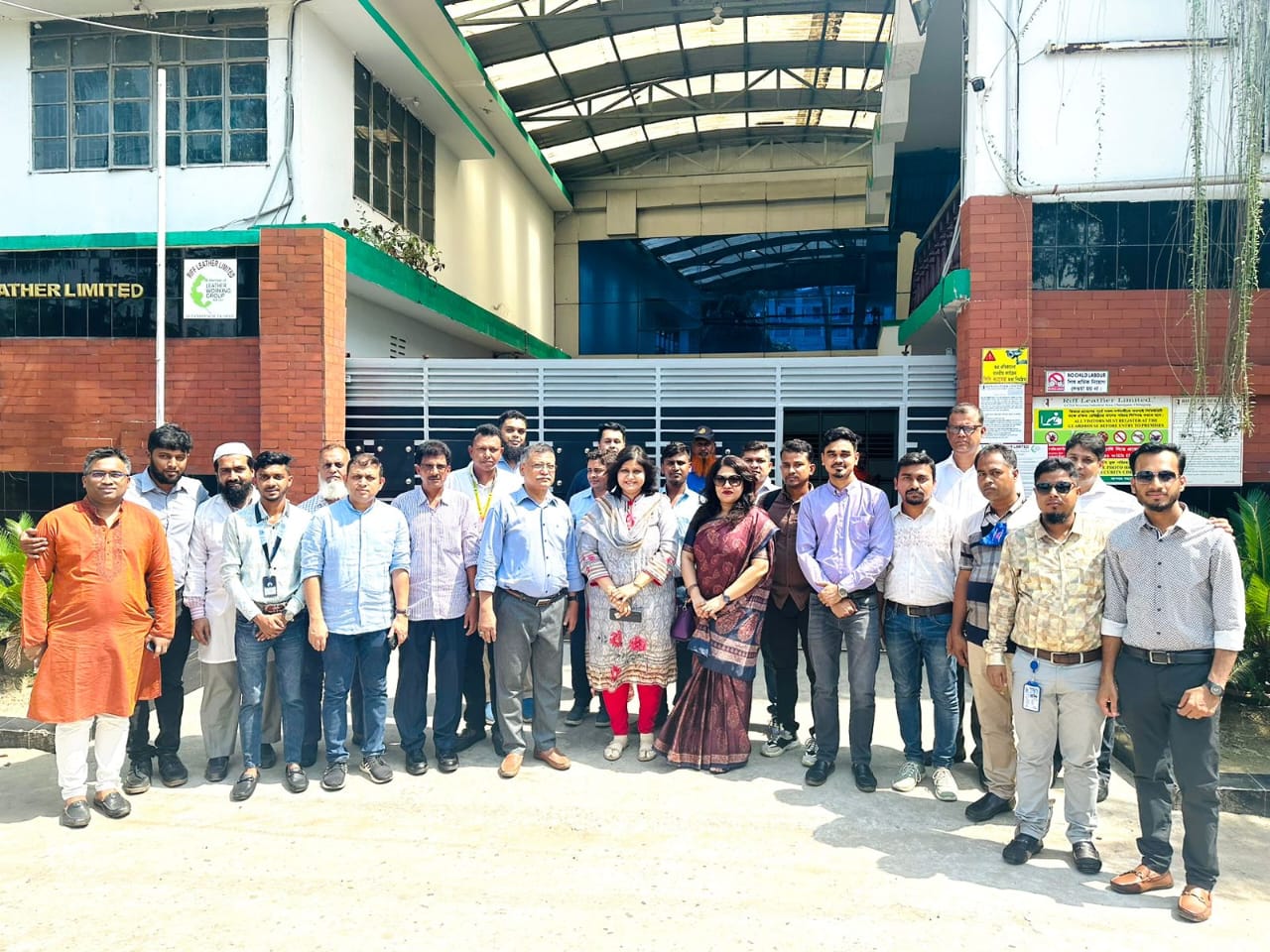 A learning visit held at RIFF Leather Limited for mid-level managers